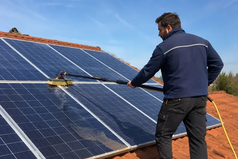 Nettoyage et entretien de panneaux solaires à Orsan